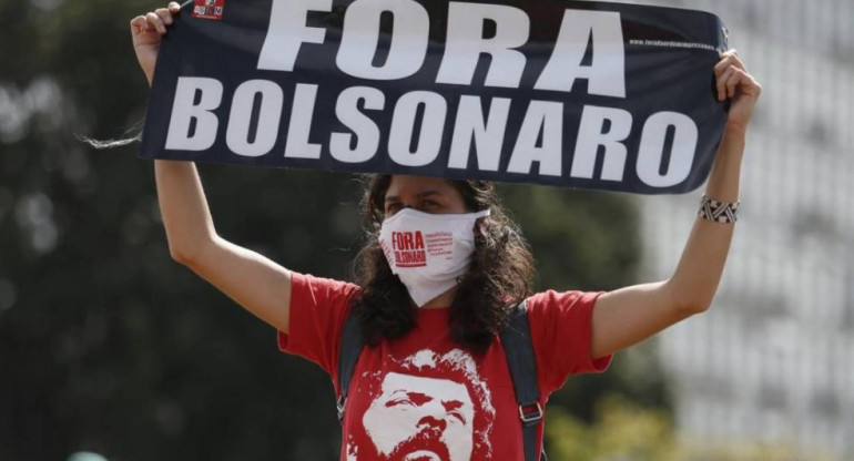 Protesta contra Kair Bolsonaro en Brasil, NA