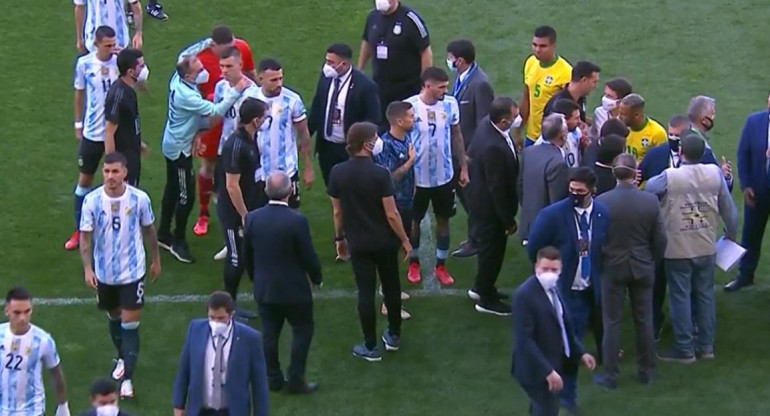 Eliminatorias, partido suspendido entre Brasil y Argentina, NA