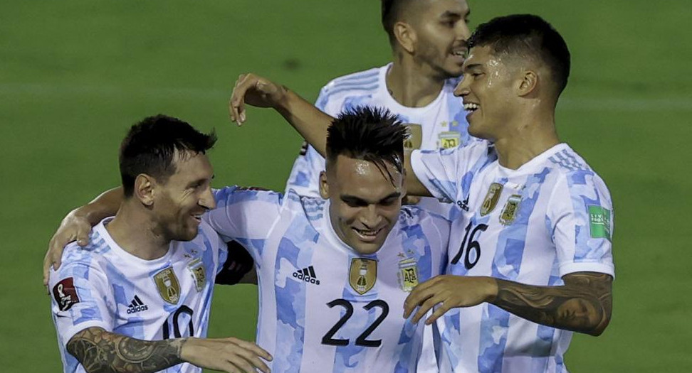 Festejo de la Selección Argentina, fútbol, NA