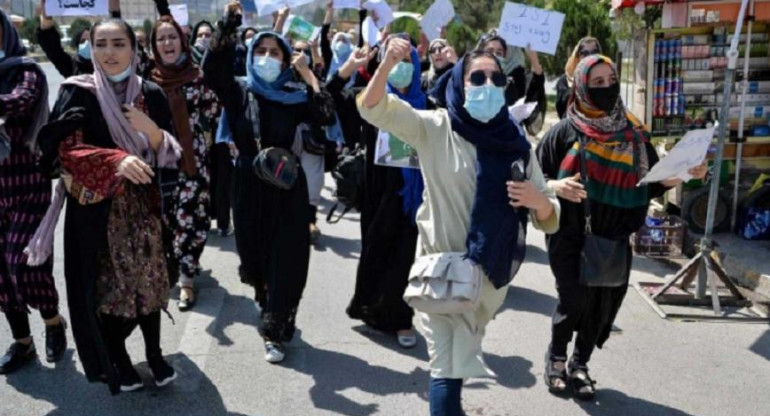 Protestas en las calles de Kabul