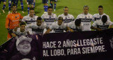 Homenaje de Gimnasia a Maradona, foto NA