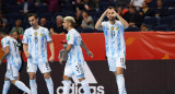 Festejo de la Selección Argentina de Futsal en el Mundial de Lituania