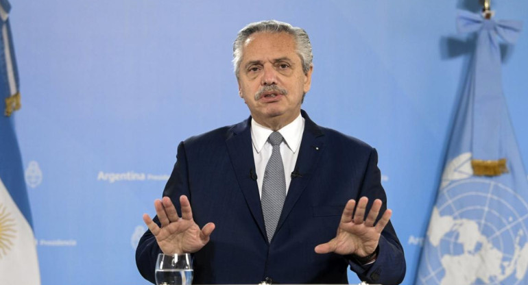 Alberto Fernández, discurso ante la Asamblea General de las Naciones Unidas, Foto NA	