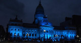 El Congreso, iluminado de azul por el Día Nacional de las Personas Sordas