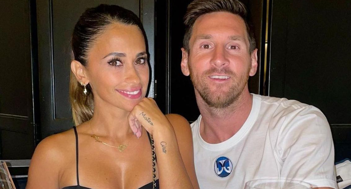 Lionel Messi y Antonela Roccuzzo. Foto: redes.