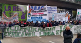 Corte y protesta en Puente Pueyrredón, NA