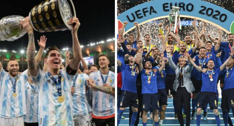 Argentina e Italia, campeones Copa América y Eurocopa, NA