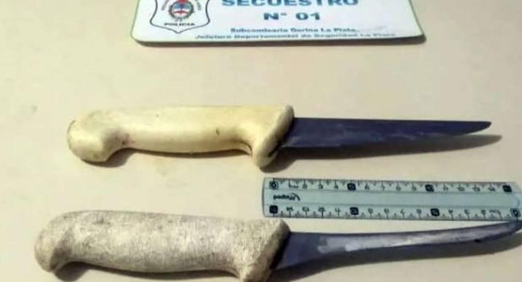 Arma blanca utilizada por el hombre que se defendió de un robo en Villa Celina