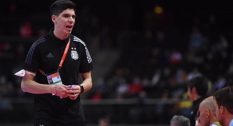 Matías Lucuix, en el Mundial de Futsal 2021