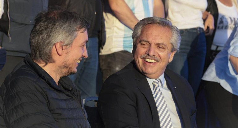 Alberto Fernández y Máximo Kirchner, AGENCIA NA
