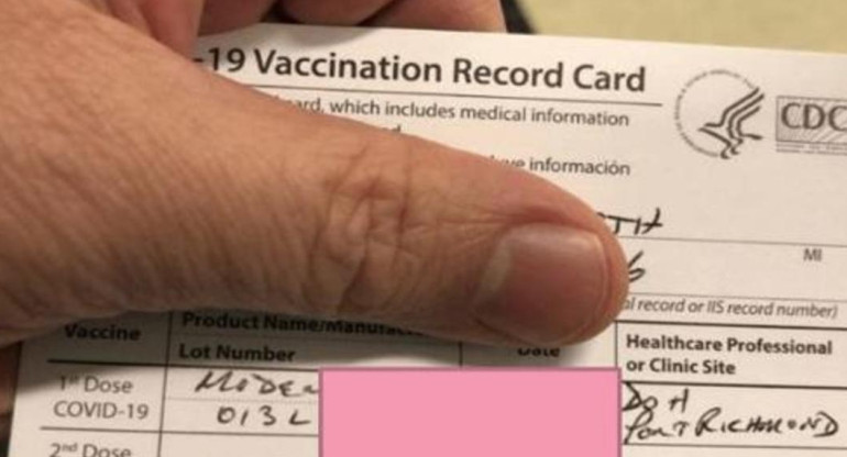 Certificado de vacunación contra coronavirus