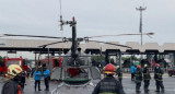 Un camión chocó a un helicóptero del SAME en Parque Avellaneda