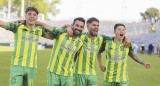 Festejo de Aldosivi por la Liga Profesional de Fútbol