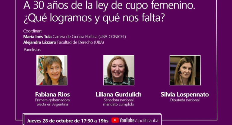 Ciclo de Encuentros sobre Elecciones y Paridad de Género