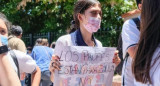 La protesta de este miércoles que realizaron los alumnos, foto NA