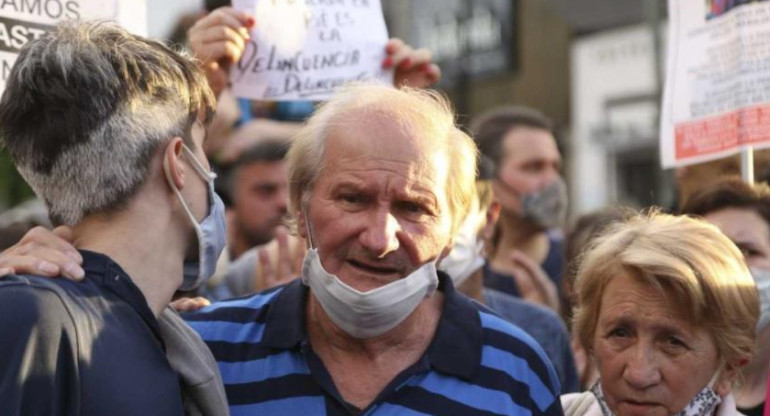 Pedro Sabo, el padre del kiosquero asesinado, foto NA