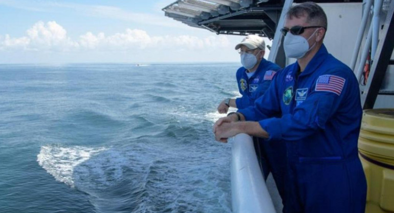 Astronautas de SpaceX y NASA, regreso a la Tierra, NA