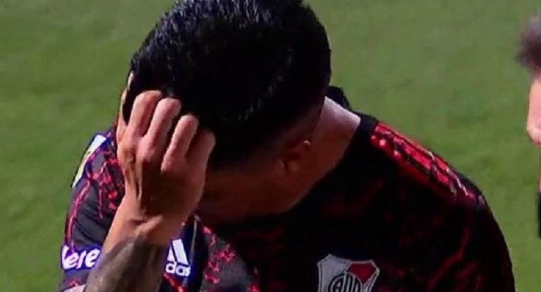 Enzo Pérez, lesionado en River Plate.