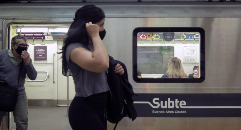 Transporte público en pandemia, subte, NA