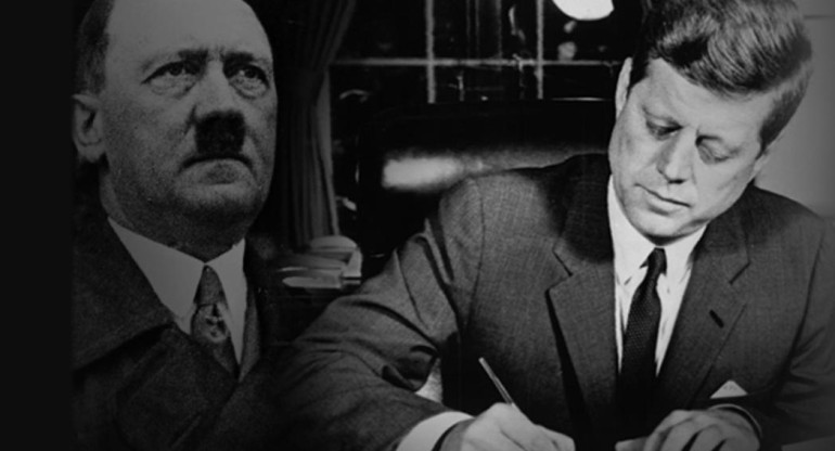 John F. Kennedy y Adolf Hitler.