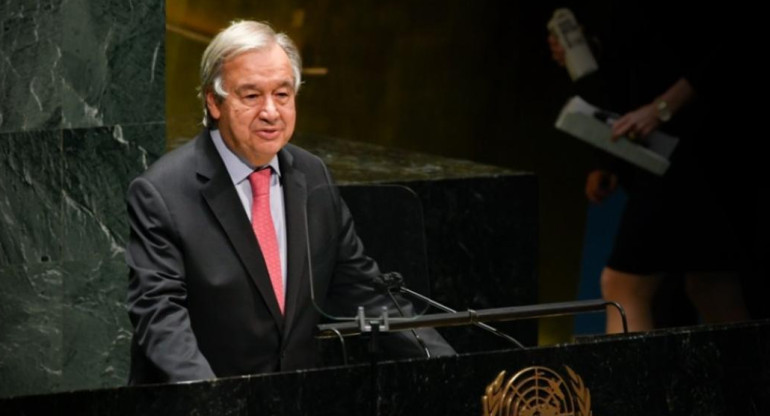 Secretario general de la ONU, António Guterres, NA
