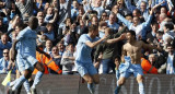 Kun Agüero campeón de la premier league con el Manchester City.