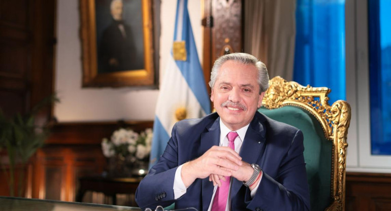 Alberto Fernández, mensaje navideño en cadena nacional, foto presidencia