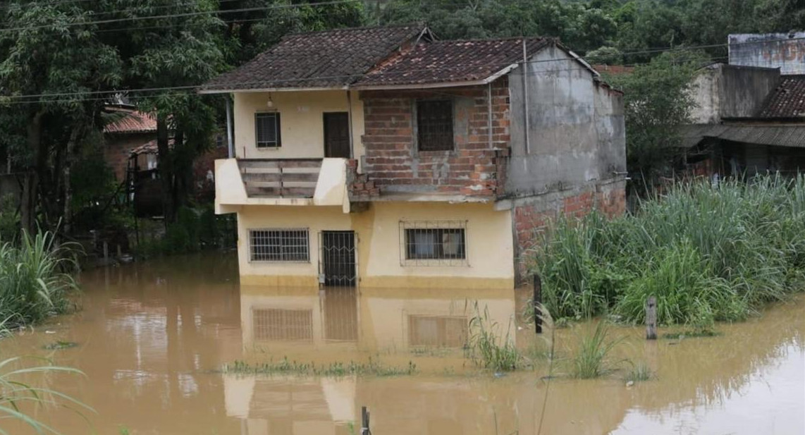 Lluvias e inundaciones en Brasil. EFE.