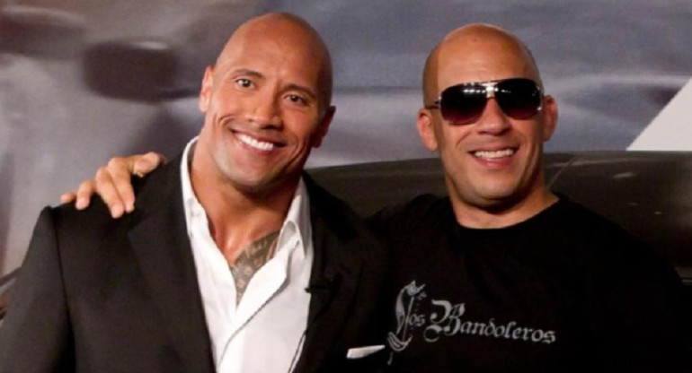 Dwayne Johnson y Vin Diesel.