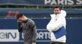 Lionel Messi y Mauricio Pochettino, Reuters