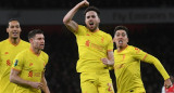 Festejo del Liverpool ante el Arsenal por la Carabao Cup, AGENCIA EFE