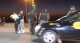 Golpes en un control de tránsito en Mar del Plata