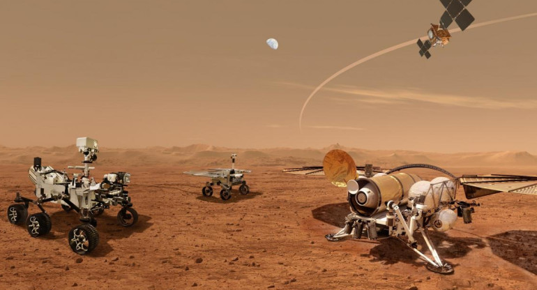 Cohete para regresar muestras de Marte a la Tierra, JPL/NASA