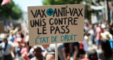 Marcha antivacunas en Francia, foto Reuters