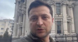 Volodímir Zelensky, presidente de Ucrania, desde las calles