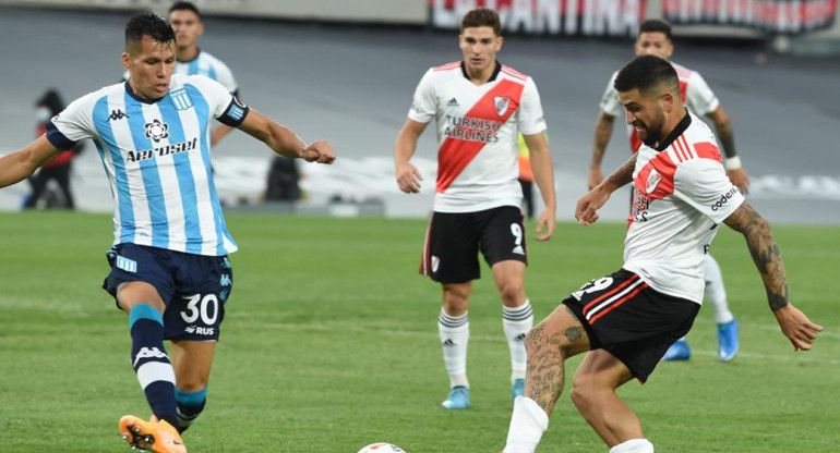 River vs. Racing, fútbol argentino	