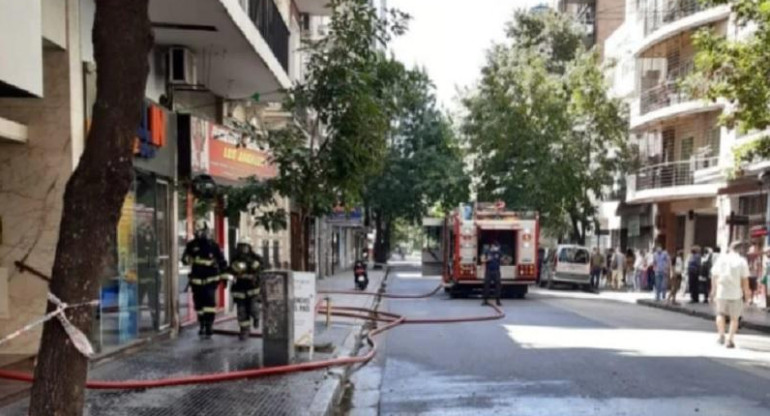 Incendio en un edificio en Almagro