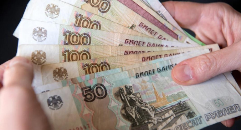 Rublo, rublos, moneda rusa, Rusia, NA