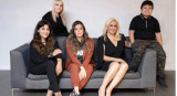 Claudia Villafañe, Veronica Ojeda, Dalma Maradona, Giannina Maradona y Diego Fernando Maradona