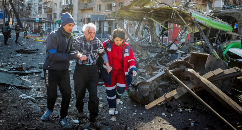 Ataque ruso en la ciudad ucraniana Kyiv, Reuters