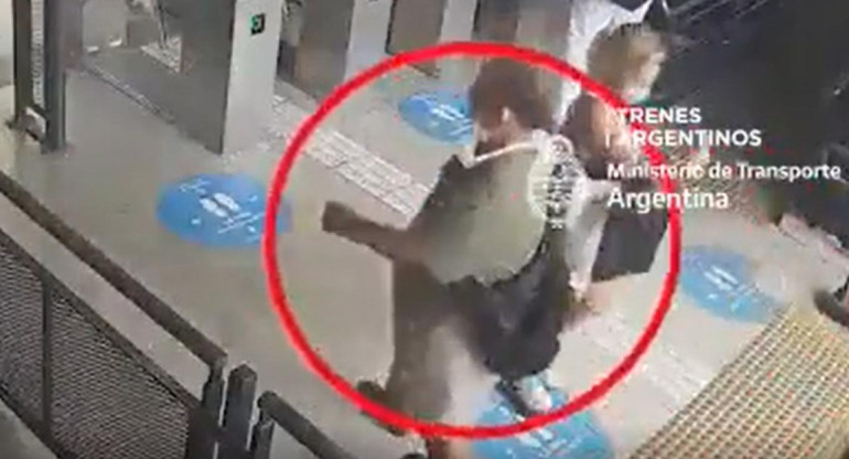 Hombre manoseó a una mujer, lo vieron por cámaras de seguridad y fue detenido