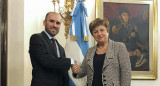 Martín Guzmán y Kristalina Georgieva, foto NA