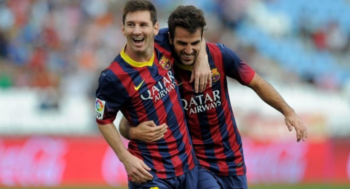 Lionel Messi y Cesc Fábregas, Barcelona FC, NA