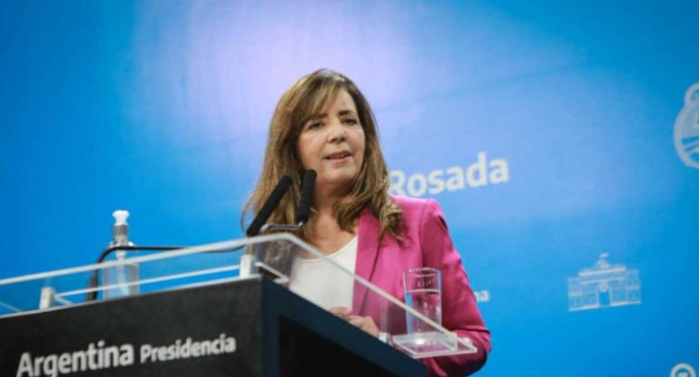 Gabriela Cerruti, portavoz del gobierno, foto prensa