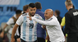 Jorge Sampaoli y Sergio Agüero