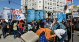 Cortes en la 9 de Julio, protesta piquetera, NA