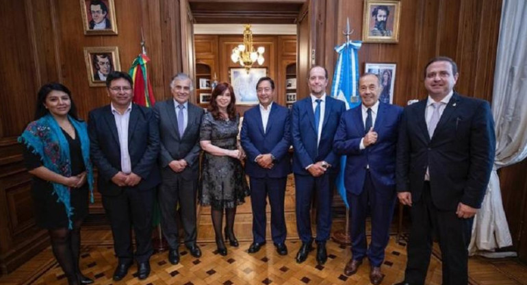 Cristina Kirchner recibió al presidente de Bolivia, Luis Arce