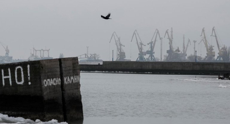 Puerto de Mariupo, Ucrania.