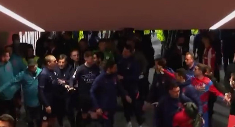 Incidentes en el túnel entre jugadores de Atlético Madrid y Manchester City