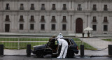 Incendio de un hombre frente al Palacio de la Moneda en Chile, REUTERS